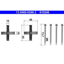 13.0460-0246.2 Zubehörsatz, Scheibenbremsbelag