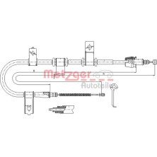 Metzger | Seilzug, Feststellbremse | 17.2541 Metzger | Seilzug, Feststellbremse | 17.2541