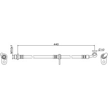 Metzger | Bremsschlauch | 4111846