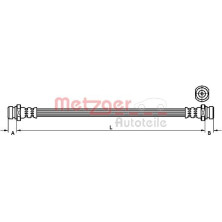 Metzger | Bremsschlauch | 4110834