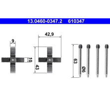 13.0460-0347.2 Zubehörsatz, Scheibenbremsbelag
