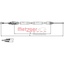 Metzger | Seilzug, Feststellbremse | 11.6805