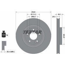 Textar | Bremsscheibe | 92281803