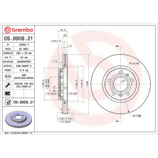 Brembo | Bremsscheibe | 09.9908.21
