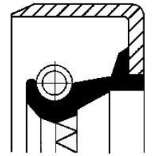Corteco | Wellendichtring, Differential | 12012549B