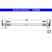 ATE | Bremsschlauch | 24.5112-0315.3
