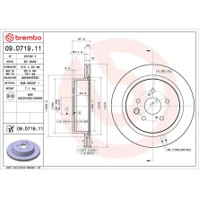 Brembo | Bremsscheibe | 09.D719.11