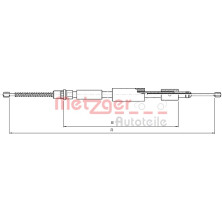 Metzger | Seilzug, Feststellbremse | 10.4574