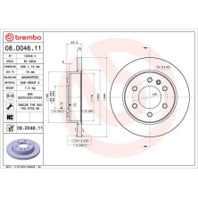 Brembo | Bremsscheibe | 08.D046.11