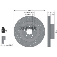 Textar | Bremsscheibe | 92108800