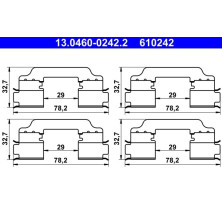 13.0460-0242.2 Zubehörsatz, Scheibenbremsbelag