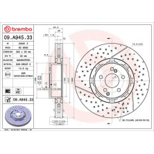 Brembo | Bremsscheibe | 09.A945.33