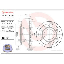Brembo | Bremsscheibe | 09.6813.20