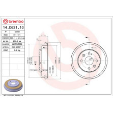 Brembo | Bremstrommel | 14.D631.10