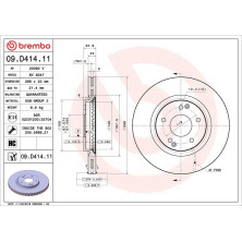 Brembo | Bremsscheibe | 09.D414.11