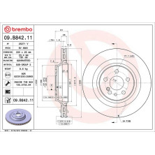 Brembo | Bremsscheibe | 09.B842.11