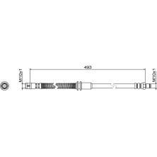 Metzger | Bremsschlauch | 4111482
