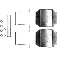 Hella | Zubehörsatz, Scheibenbremsbelag | 8DZ 355 202-751