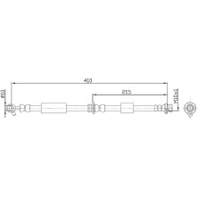 Metzger | Bremsschlauch | 4112537