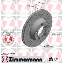 Zimmermann Bremsscheibe Coat Z 460.4512.20