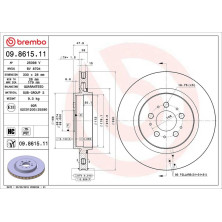 Brembo | Bremsscheibe | 09.8615.11
