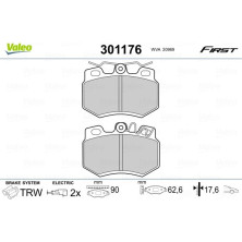Valeo | Bremsbelagsatz, Scheibenbremse | 301176
