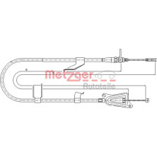 17.0335 Seilzug, Feststellbremse 17.0335 Seilzug, Feststellbremse