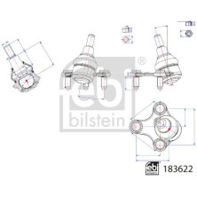 FEBI BILSTEIN 183622 Trag-/Führungsgelenk