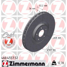 Zimmermann | Bremsscheibe | 460.4557.52