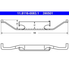 ATE | Feder, Bremssattel | 11.8116-0083.1