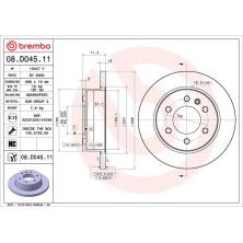 Brembo | Bremsscheibe | 08.D045.11