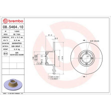 Brembo | Bremsscheibe | 08.5464.10
