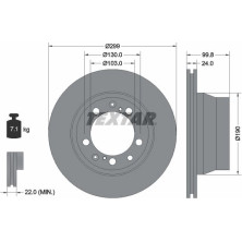 Textar | Bremsscheibe | 92052400
