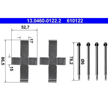 13.0460-0122.2 Zubehörsatz, Scheibenbremsbelag