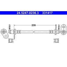 ATE | Bremsschlauch | 24.5247-0236.3