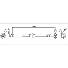 Metzger | Bremsschlauch | 4111622