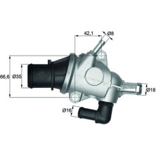 Mahle | Thermostat, Kühlmittel | TI 125 88