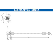 Bremsschlauch 24.5296-0279.3 Bremsschlauch 24.5296-0279.3