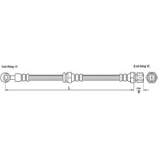 Metzger Bremsschlauch 4110191