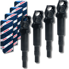 4x BOSCH 0 221 504 464 Zündspule 4x BOSCH 0 221 504 464 Zündspule