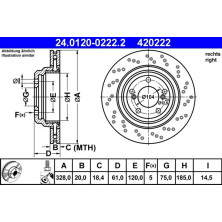 Bremsscheibe 24.0120-0222.2