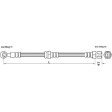 Metzger Bremsschlauch 4110190