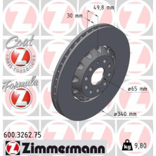 Zimmermann FORMULA Z 600.3262.75 Bremsscheibe für VW Zimmermann FORMULA Z 600.3262.75 Bremsscheibe für VW
