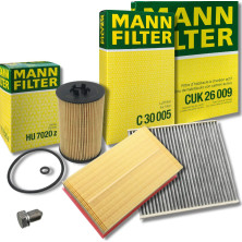 MANN-FILTER INSPEKTIONSPAKET FILTERSATZ FÜR AUDI VAG 1.6 2.0 TDI (HU 7020 z + CUK 26 009 + C 30 005) MANN-FILTER INSPEKTIONSPAKET FILTERSATZ FÜR AUDI VAG 1.6 2.0 TDI (HU 7020 z + CUK 26 009 + C 30 005)