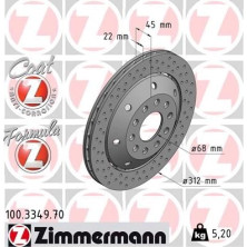 Zimmermann Bremsscheibe Formula Z 100.3349.70