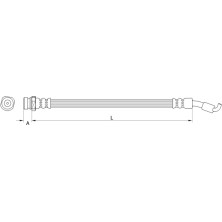 Metzger Bremsschlauch 4110821
