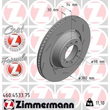 Zimmermann 2 x ZIMMERMANN Bremsscheibe Formula Z 460.4533.75