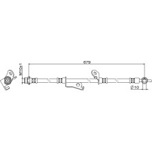 Metzger Bremsschlauch 4111887