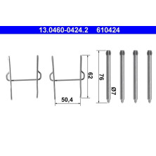 ATE Zubehörsatz, Scheibenbremsbelag 13.0460-0424.2 ATE Zubehörsatz, Scheibenbremsbelag 13.0460-0424.2
