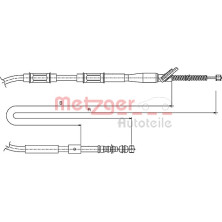 Metzger Seilzug, Feststellbremse 17.1445